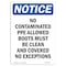 Signmission OSHA Notice Sign, No Contaminated PPE Allowed Boots, 7in X 5in Decal, 5" W, 7" H, Portrait OS-NS-D-57-V-14469 - alternate 1